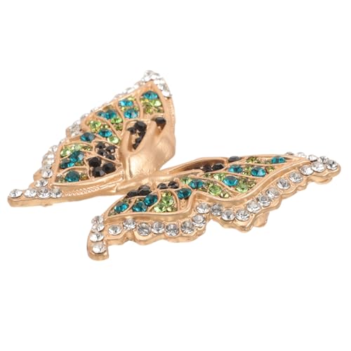 AKOOSY Vintage Schmetterlingsbrosche mit Strasssteinen Anstecknadel Damen Langlebiges Legierungsdesign Glitzernde Schmuckbrosche für Kleidung und Besondere Anlässe von AKOOSY