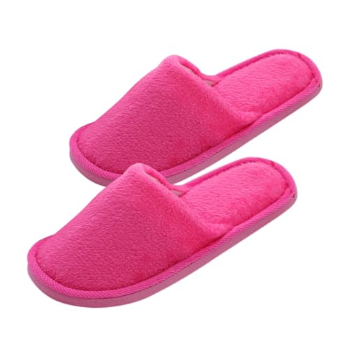 AKOOSY Warme Plüschige Baumwoll Hausschuhe Damen und Herren Rutschfeste Langlebige Indoor Slipper mit Weichem Futter für Kalte Wintertage und Entspannte Abende Zuhause von AKOOSY