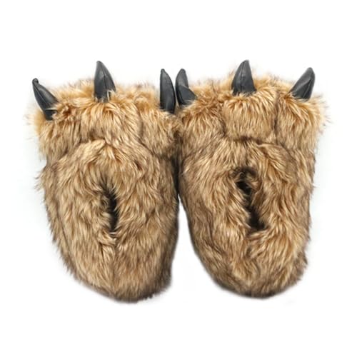 AKOOSY Warme Unisex Plüsch Hausschuhe mit Rutschfester Sohle Kuschelige Indoor Schuhe für Damen und Herren Weiche Leichte Winterpantoffeln Bequeme und Atmungsaktive Komfortslipper von AKOOSY