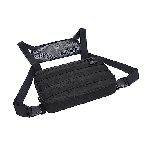 AKOOSY Wasserdichte Nylon Brusttasche Herren Multifunktional Robuste Outdoor Tasche für Camping Klettern Wandern mit Großem Fassungsvermögen und Strapazierfähigem Material von AKOOSY
