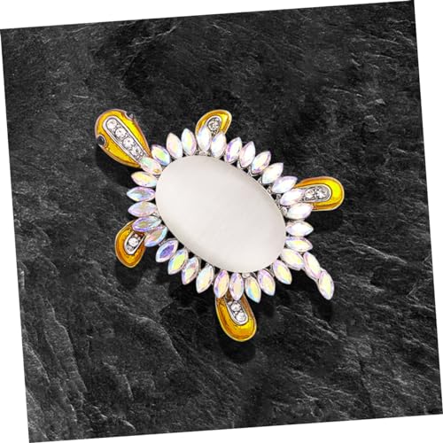 AKOOSY Wasserstrahl Opal Turtle Brosche mit Anhängerfunktion Kreative Tier Korsage für Kleidung und Schmuck Glänzende Anstecknadel für Damen Vielseitiges Accessoire von AKOOSY