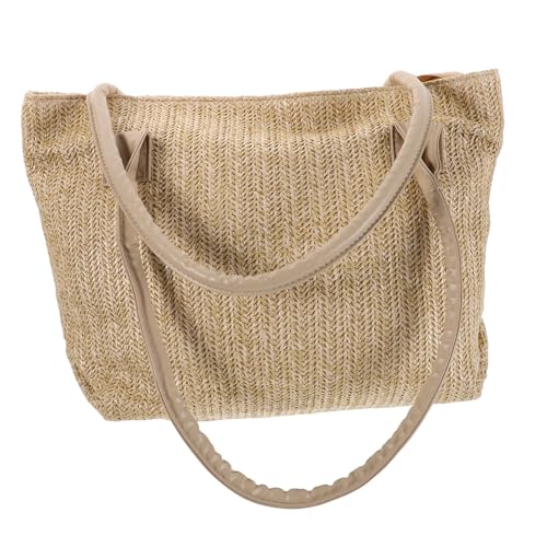 AKOOSY Woven Handbag Damen Tasche Leicht Geräumig Natürliche Strohtasche Klassisch Elegant Für Alltag Strand Party Und Hochzeit von AKOOSY