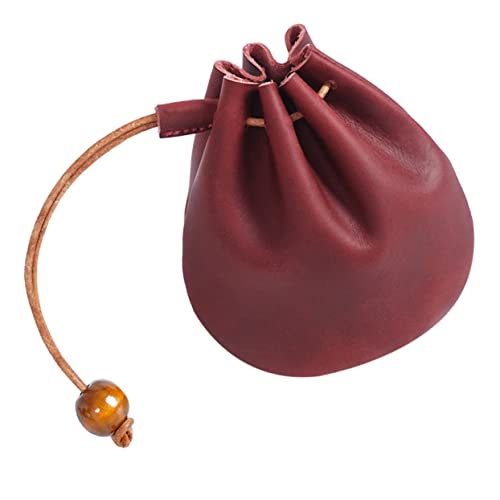 AKOOSY Vintage Münztasche Münzbeutel Wechseltasche Kleine Geldbörse Geldbörse Schlüsseltasche Für Münzen Kleingeld Scheine Schlüssel Quittungen Handlich Robust Für Business Reisen Alltag von AKOOSY