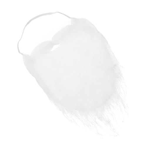 AKOOSY und Lockige Perücke Weiß Elastisch Passend für Santa Claus Kostüm Weihnachtsfeier Cosplay Zubehör Festlich und Mehrlagig von AKOOSY