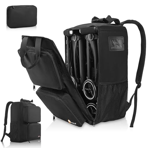 AKOZLIN Faltbare Kinderwagen-Reisetasche, Rucksack, 36 x 21 x 50 cm, Kompatibel Mit GB Pocket + All City/Pockit Air All Terrain/Pockit Kinderwagen, Upgrade-Version von AKOZLIN