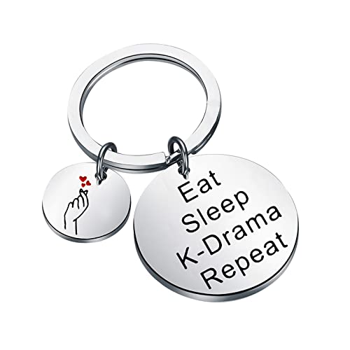 AKTAP K-Drama Schlüsselanhänger koreanisches Drama Fan Geschenk Eat Sleep K-Drama Repeat Lustiger koreanischer Drama Liebhaber Schmuck, K-drama Schlüsselanhänger, 36 von AKTAP