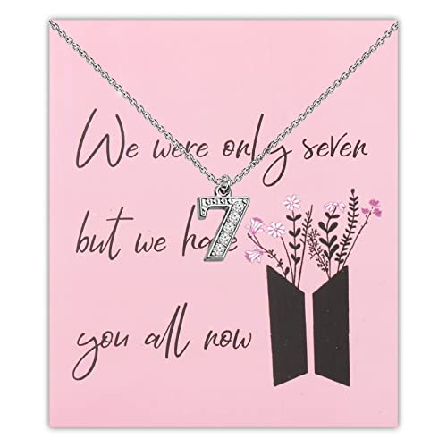 AKTAP K-Pop-Armband, Aufschrift "We Were Only Seven But We Have You All Now", koreanische Gruppe, Armee, Geschenk für Fans, Schmuck, S, Kupfer von AKTAP