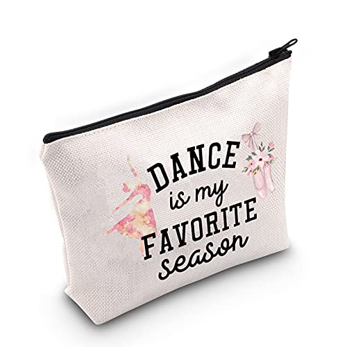 AKTAP Kosmetiktasche mit Reißverschluss, Tänzerin, Tanzliebhaber, Geschenk für Tänzerin, Geschenk für Damen, Ballettgeschenk, Dance is Season Tasche, modisch von AKTAP