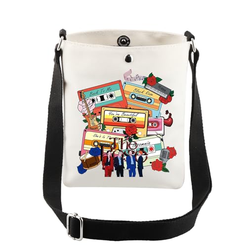 AKTAP Kpop Group Merch The Rose Album Tote Bag K-Pop Boy Group Gift The Rose Character Shoulder Bag K-Pop Music Lover Gift, The Rose Album Crossbody Bag, 16*15INCHES von AKTAP