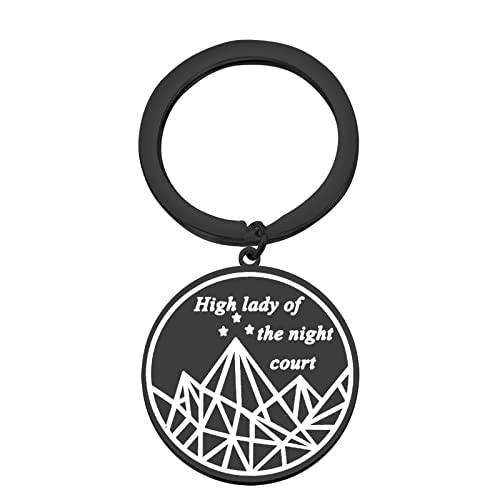 AKTAP Night Court Jewelry Court of Thorns Rosen Buch Schlüsselanhänger Acotar Court Symbols Sarah J Fans Geschenke, Court Schlüsselanhänger, 36 von AKTAP