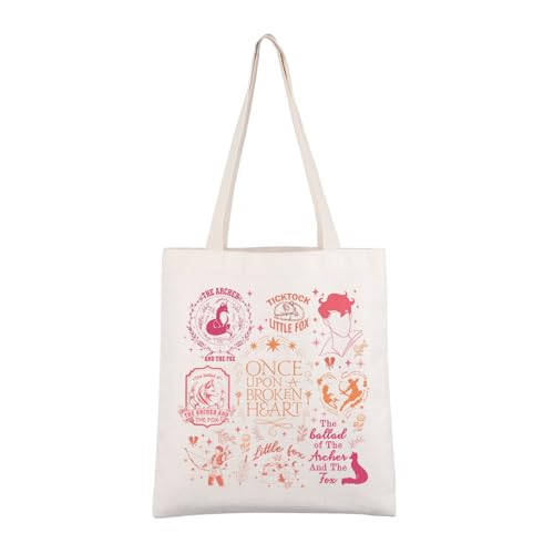 AKTAP Once Upon a Broken Heart Buch-Merchandise OUAPH-Serie Inspirierendes Fantasy-Buch-Geschenk Buchliebhaber SG Buchtasche, 37 cm Hoch und 32 cm Breit von AKTAP