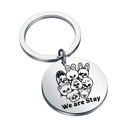 AKTAP Skz Keychain SKZ Character Jewelry for K-POP Fans Gift We are Stay Keychain Stay Kids Fandom Gift, Skz Schlüsselanhänger, 36 von AKTAP