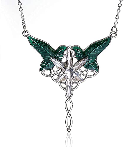 Elfenblatt, Aragorn Arwen, Abendstern-Anhänger, Elbischer Schmuck für Damen, Metall von AKTAP