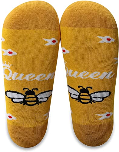 Funky Honey Bee Socken Queen Bee Bauernhof-Tiersocken Hummel von AKTAP