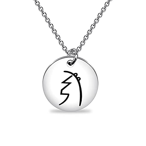 AKTAP Reikki Symbol Halskette Meditation Schmuck Reikki Heiler Geschenk für Frauen Männer, 46+5cm von AKTAP