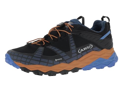 AKU Flyrock GTX Multifunktionsschuhe Black/Blue UK 9 - EU 43 von AKU