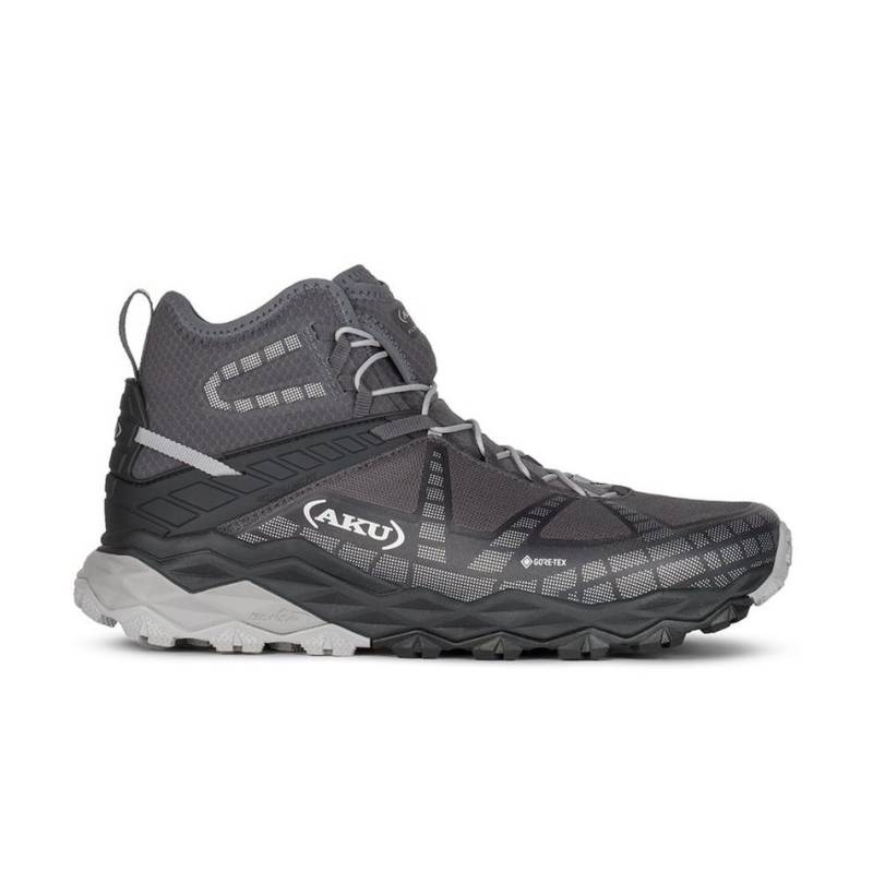 AKU Flyrock Mid GTX (wasserdicht) 2024 schwarz/silber Herren Wanderschuh von AKU