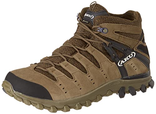 AKU Trekkingschuh Alterra Lite Mid GTX Grün/Schwarz-44.5 Wanderschuhe Herren, Camo Green Black, 44.5 EU von AKU