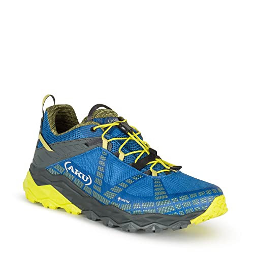 AKU Herren Flyrock GTX Wanderschuhe, Blau, Limette AKU Herren Flyrock GTX Wanderschuhe, Blau, Limette von AKU