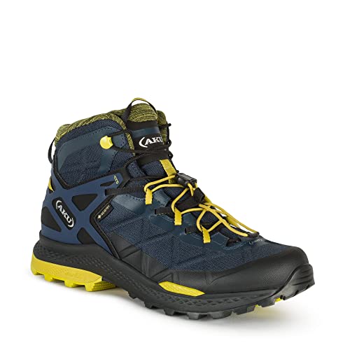 AKU M Rocket Mid GTX Blau - Gore-Tex Dynamischer wasserdichter Herren Gore-Tex Wanderschuh, Größe EU 47 - Farbe Blue von AKU