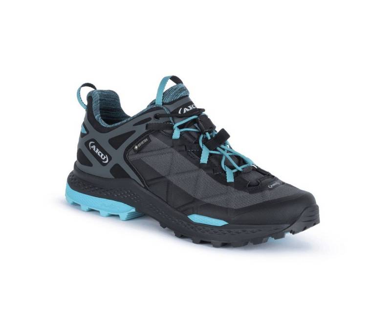 AKU Rocket DFS GTX (Fast-Hiking, wasserdicht) schwarz/türkis Damen Wanderschuh von AKU