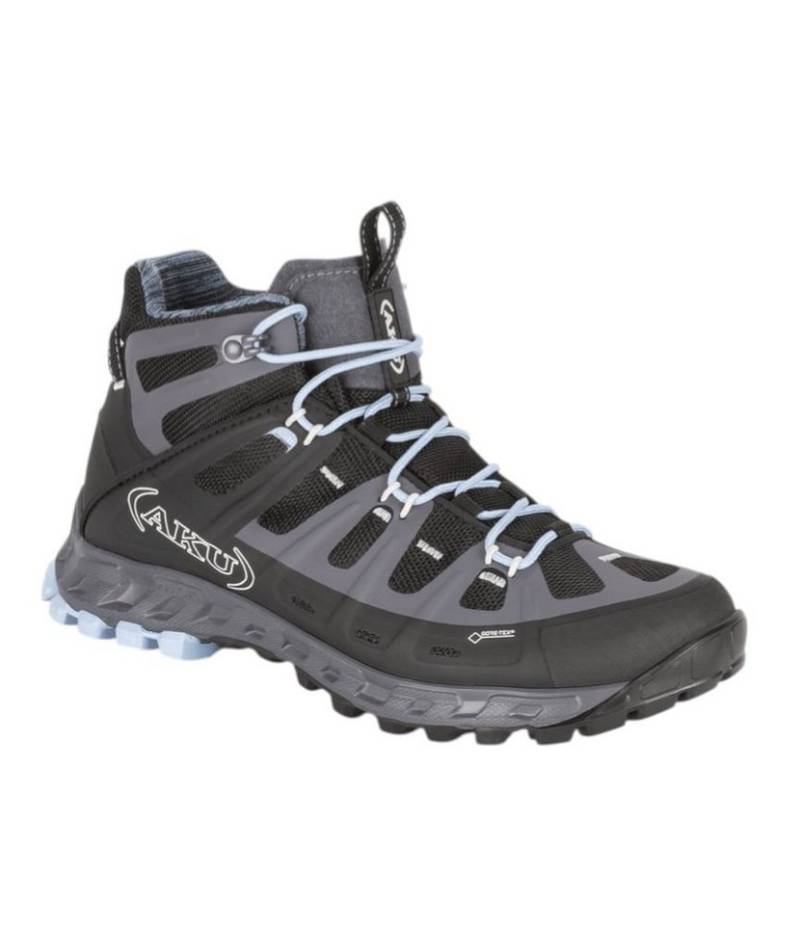 AKU Selvatica MID GTX (wasserdicht) grau/schwarz/hellblau Damen Wanderschuh von AKU