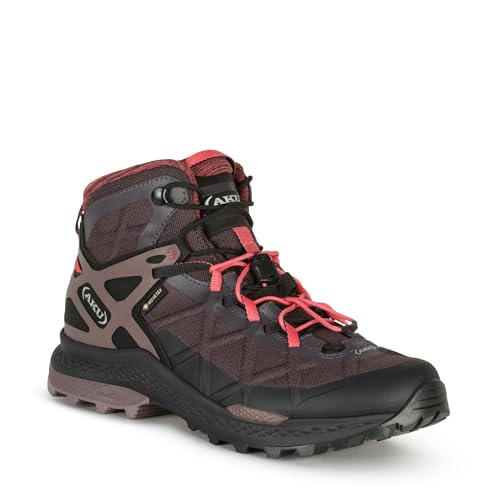 Aku Damen Rocket Mid DFS GTX Schuhe, deep Violet-Coral, UK 6.5 von AKU