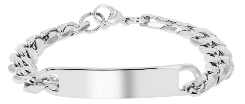 AKZENT Armband 5030631 Edelstahlarmband, Identplatte, 21 cm, maskulin, Gravur, Herren Armband von AKZENT