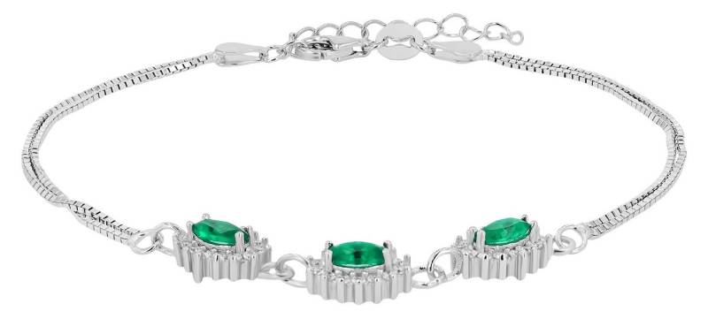 AKZENT Armband Astara "Astara" 925/- Echt Silber Armband mit farbigem Besatz, (Einzeln), Damen Armband von AKZENT