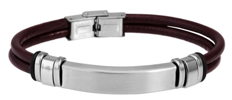 AKZENT Armband Curtis Echtleder schwarz, Herren Armband von AKZENT