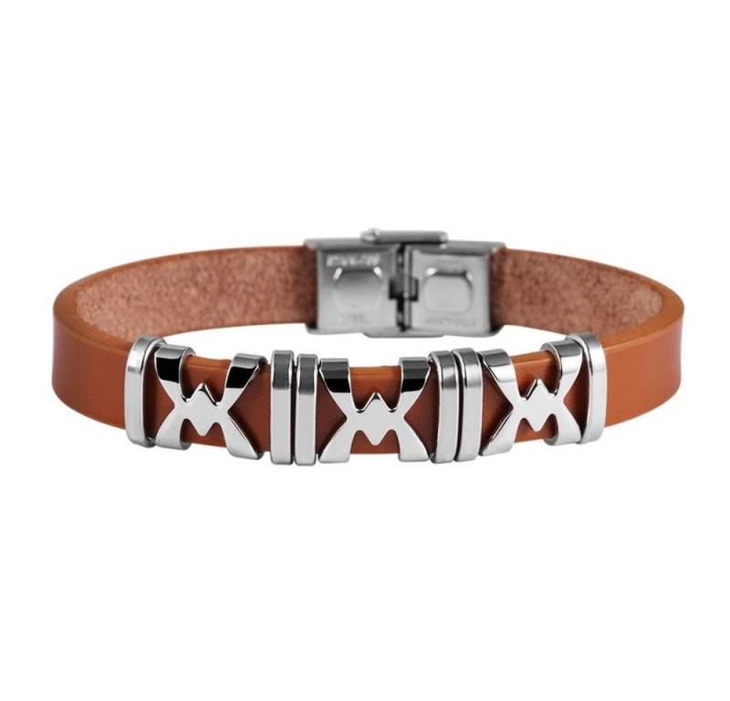 AKZENT Armband Duro Echtleder schwarz, Herren Armband von AKZENT