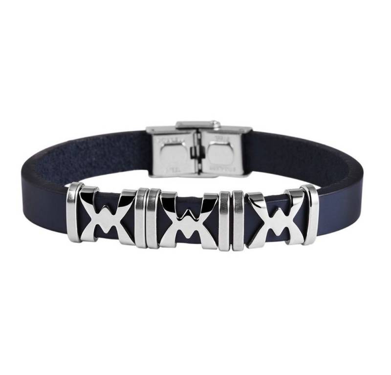 AKZENT Armband Duro Echtleder schwarz, Herren Armband von AKZENT