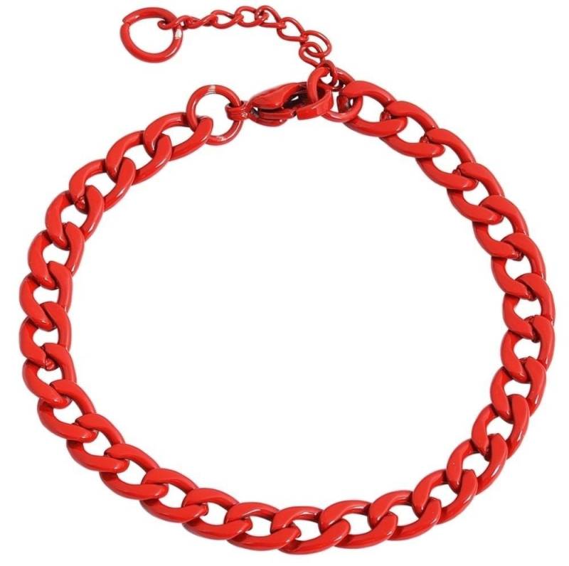 AKZENT Armband Igora Edelstahl rot wasserfest, Damen Armband von AKZENT