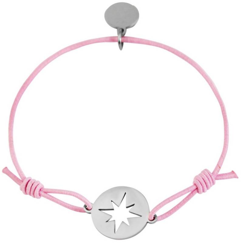 AKZENT Armband Tifa Akzent Textilarmband mit Edelstahlelement, Stern (Einzeln), Damen Armband von AKZENT