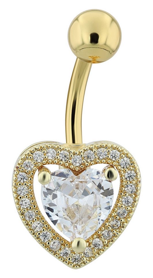 AKZENT Bauchnabelpiercing Lugia Edelstahl gold von AKZENT