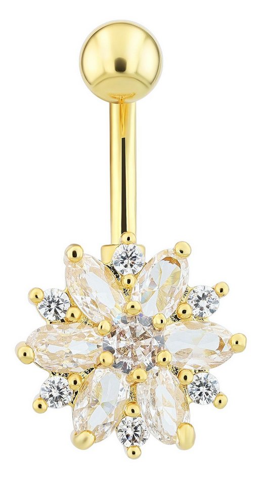 AKZENT Bauchnabelpiercing Lugia Edelstahl gold von AKZENT
