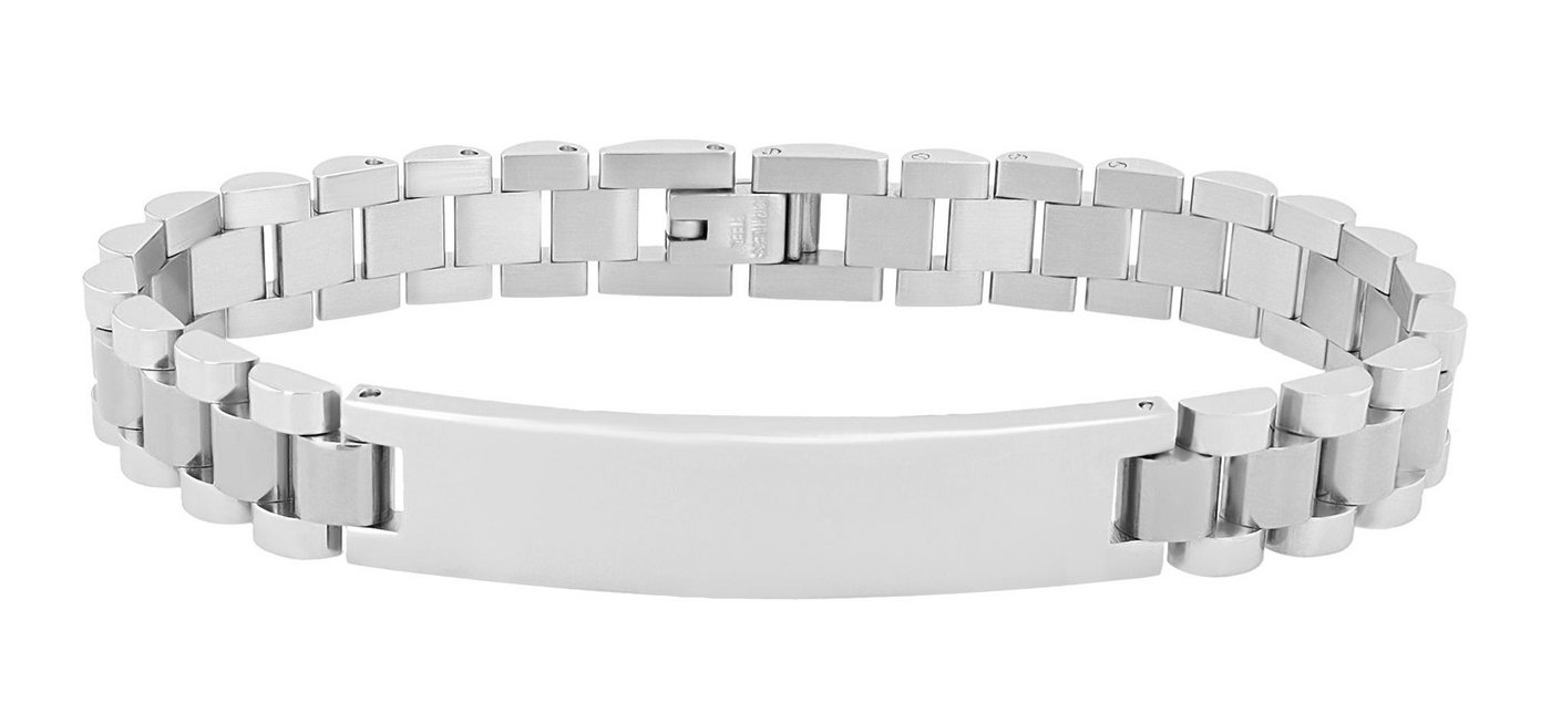 AKZENT Edelstahlarmband Wini Akzent Gravurarmband "Wini", Edelstahl, verschiedene Farben (Einzeln) von AKZENT