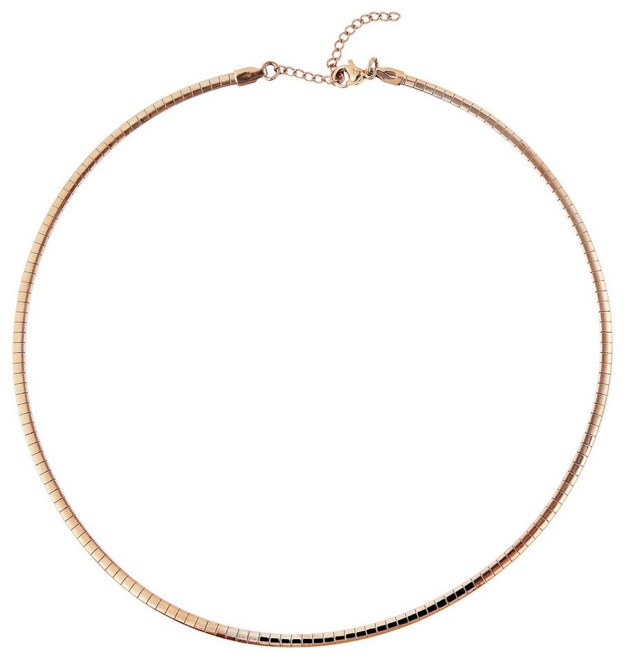 AKZENT Edelstahlkette Teresa Akzent Omega-Halsreif, Edelstahl, Ionenplattiert, (Einzeln), Damen Kette von AKZENT