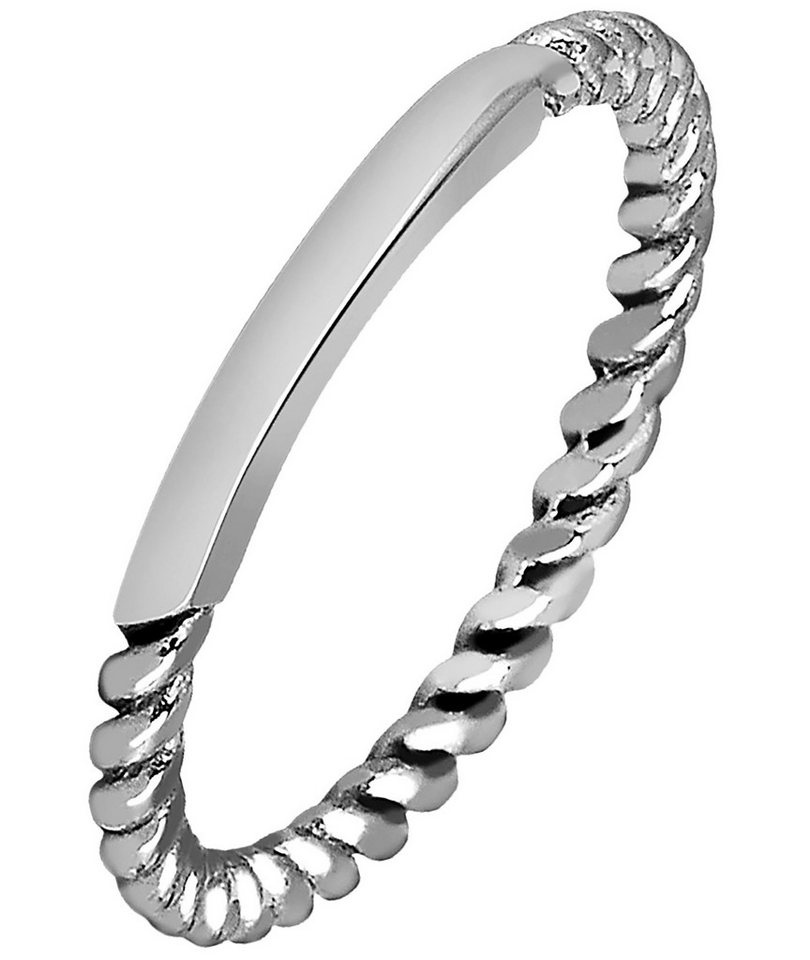 AKZENT Fingerring Alexia Edelstahl Damenring silber Gr. 54 – 60, Damen Ring von AKZENT