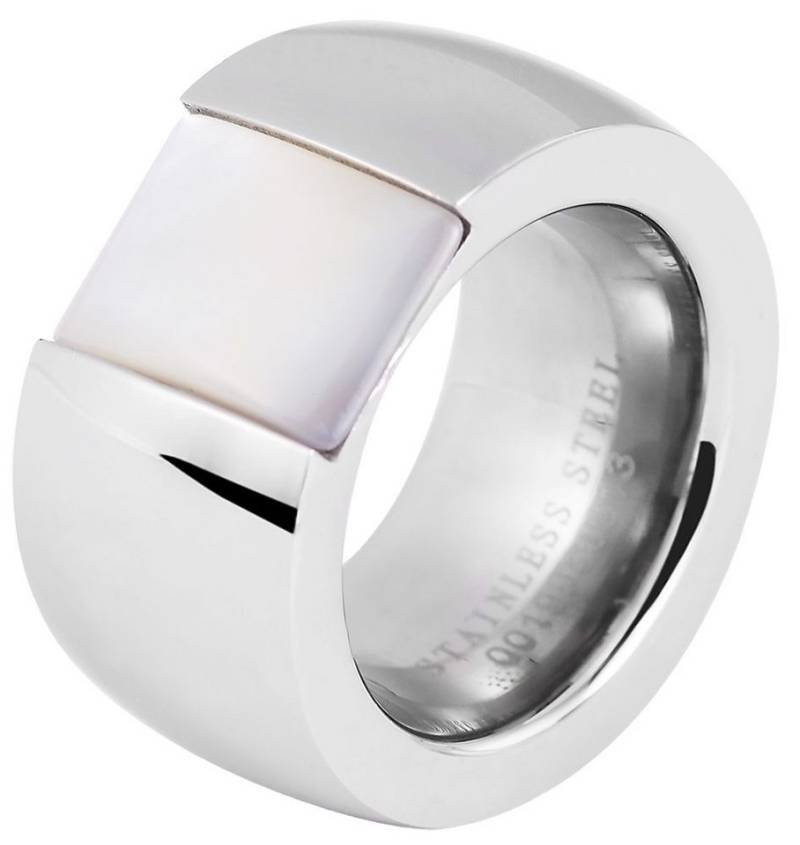 AKZENT Fingerring Khatib Edelstahl silber Damen, Damen Ring von AKZENT