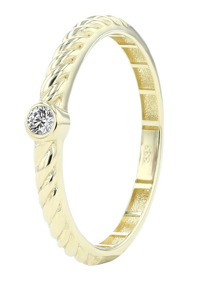 AKZENT Fingerring Maila 333/- Gold mit Zirkoniabesatz, 8 Karat, Goldfarbig, Gr 50- (Einzeln) AKZENT Fingerring Maila 333/- Gold mit Zirkoniabesatz, 8 Karat, Goldfarbig, Gr 50- (Einzeln) von AKZENT