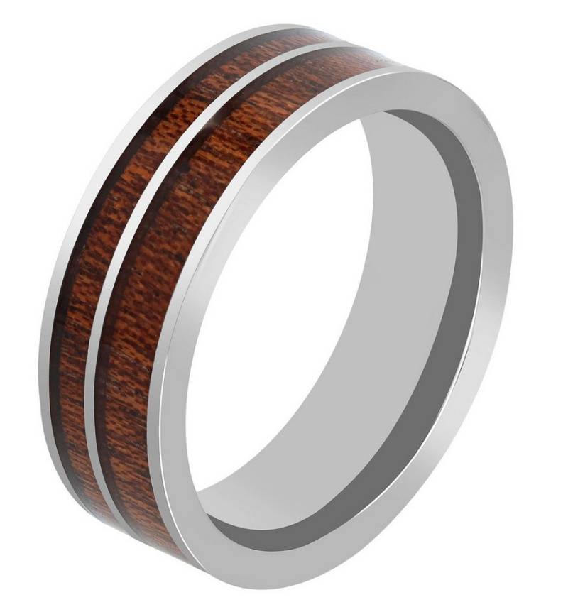 AKZENT Fingerring Sirius Edelstahl silber Herren, Herren Ring von AKZENT