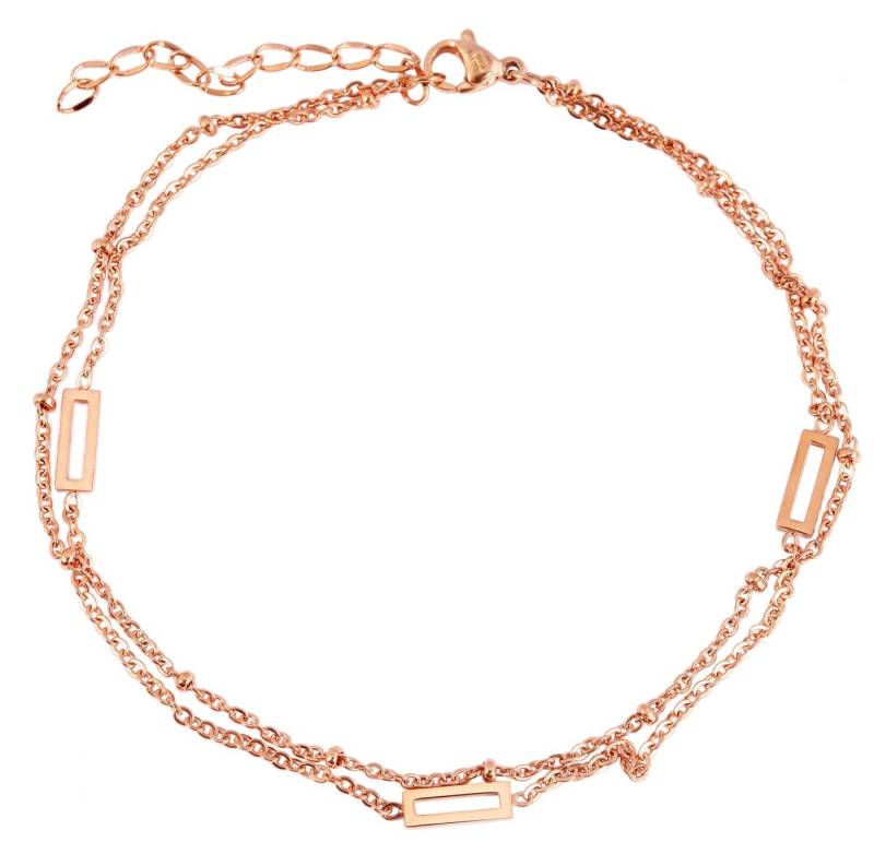 AKZENT Fußkette Aleyna Edelstahl silber Damen wasserfest, Damen FuÃŸschmuck von AKZENT