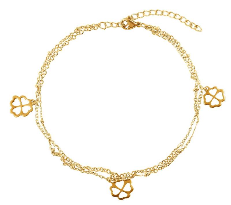 AKZENT Fußkette Babet Edelstahl silber Damen wasserfest, Damen FuÃŸschmuck von AKZENT