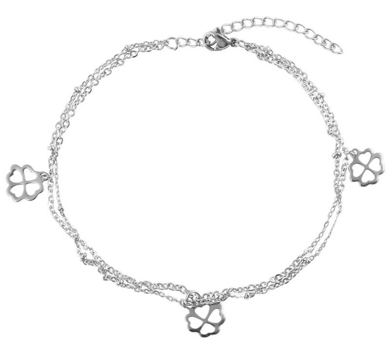 AKZENT Fußkette Babet Edelstahl silber Damen wasserfest, Damen FuÃŸschmuck von AKZENT