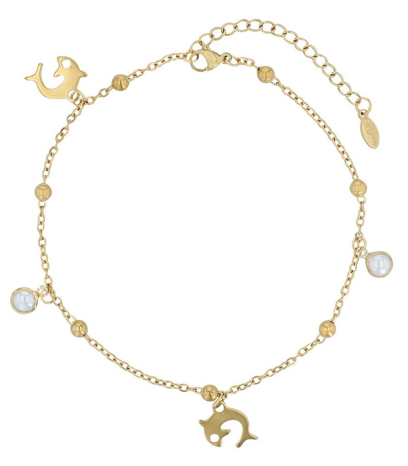 AKZENT Fußkette 5110093 Sommer Must-Have, 4er Pack, Anhänger, Perlen von AKZENT