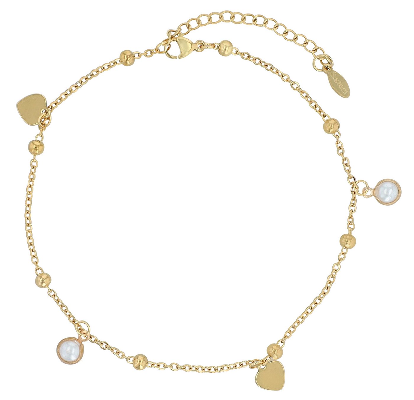 AKZENT Fußkette 5110093 Sommer Must-Have, 4er Pack, Anhänger, Perlen von AKZENT