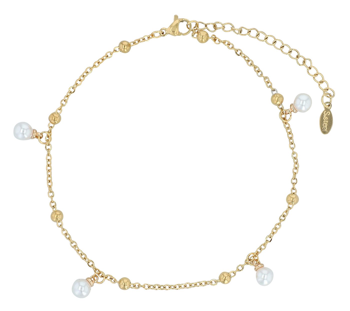 AKZENT Fußkette 5110093 Sommer Must-Have, 4er Pack, Anhänger, Perlen von AKZENT