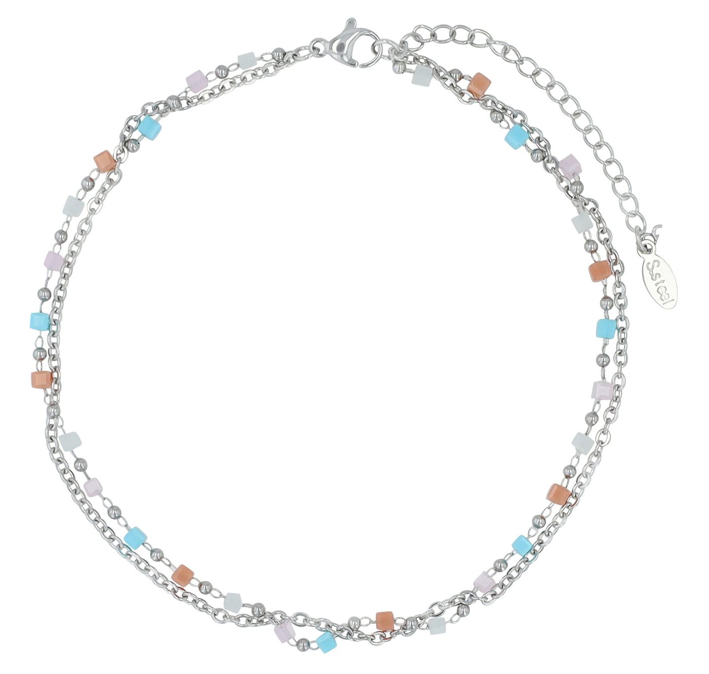 AKZENT Fußkette 5110093 Sommer Must-Have, 4er Pack, Anhänger, Perlen von AKZENT