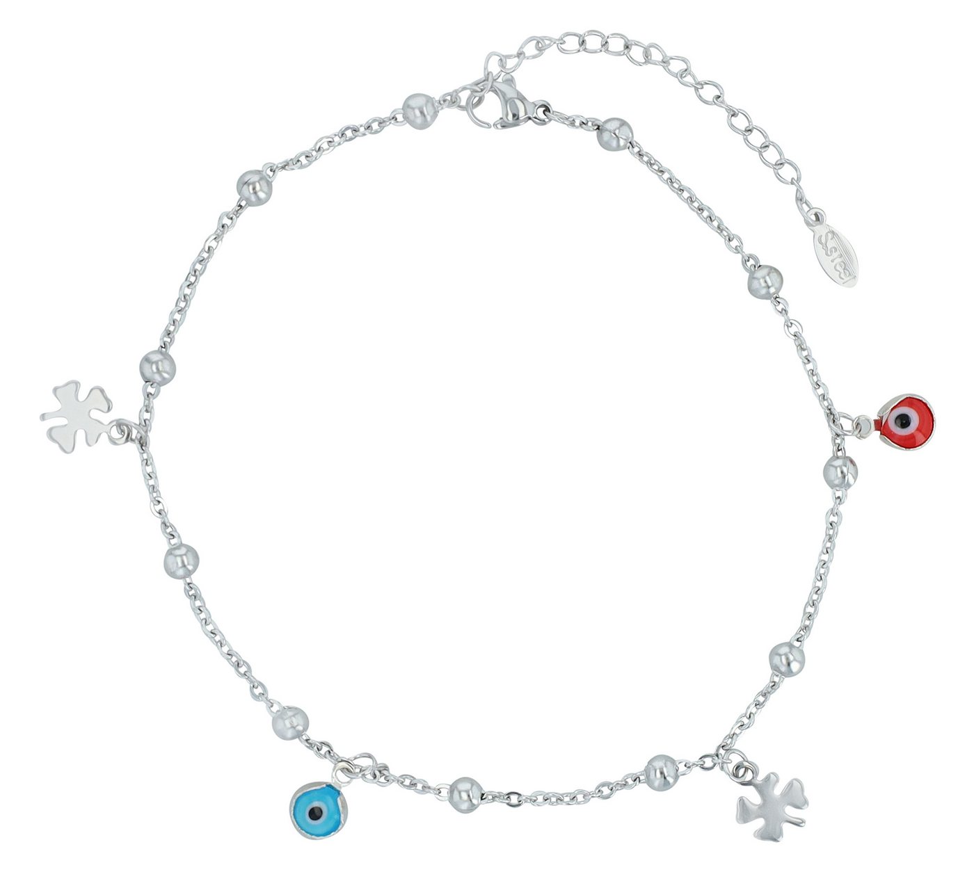 AKZENT Fußkette 5110093 Sommer Must-Have, 4er Pack, Anhänger, Perlen von AKZENT